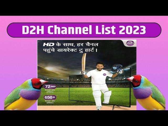 D2h Channel List 2023 | HD and SD Packs