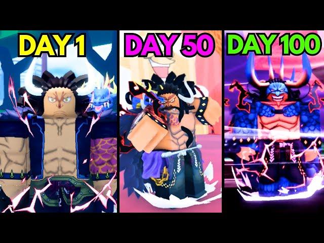 Spending 100 Days as HYBRID KAIDO in Fruit Battlegrounds - Roblox