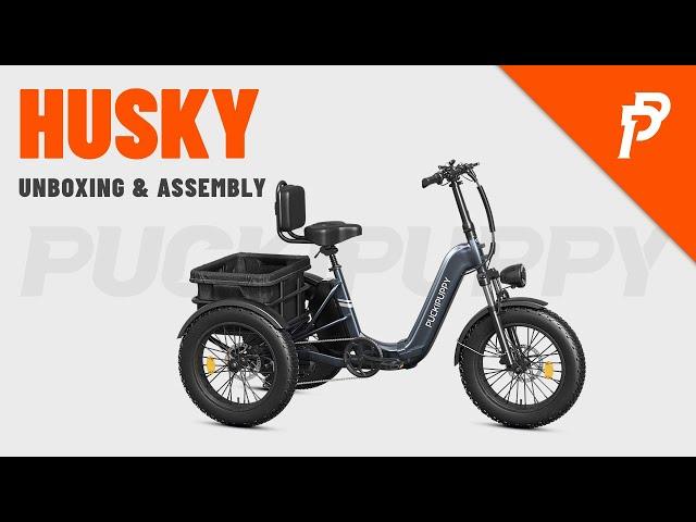 Unbox and assemble Puckipuppy Husky (Foldable cargo trike e-bike)