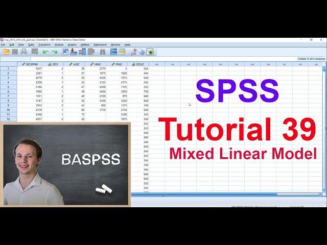 SPSS #39 Mixed Linear Model