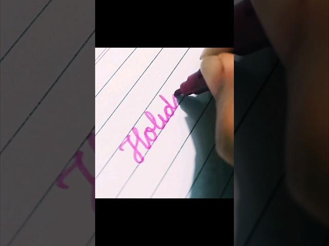 Holiday ** handwriting english ️ cursive letters|  #shortvideo #shorts by NM writing