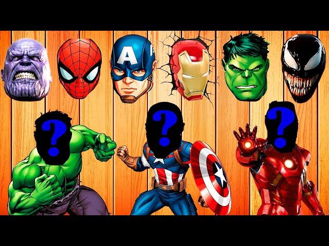 Wrong Heads Top Superheroes | Can You Guess Correct Head ? | 4 | #WrongHead  #superheroes #hulk