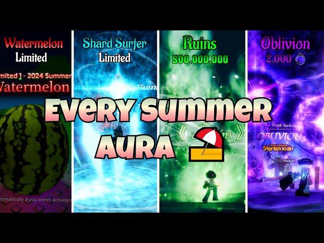 Sols RNG┃EVERY Summer Aura ️ & How to Get Them┃UPD 8.5