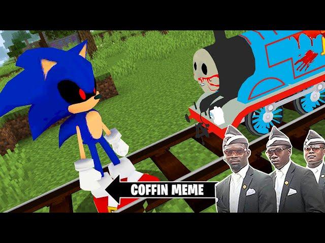 Sonic.exe vs Thomas the Tank Engine.exe in Minecraft - Coffin Meme