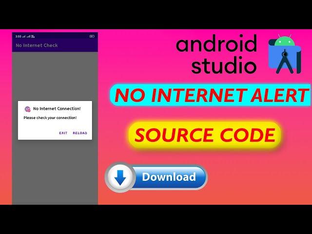No Internet AlertDialog #AndroidStudio #sourcecode