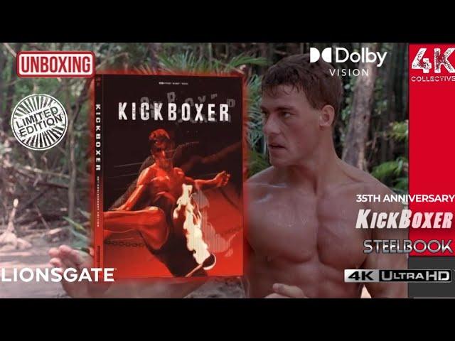 Kickboxer 35th Anniversary 4K UltraHD Blu-ray limited steelbook with lenticular slipcover unboxing