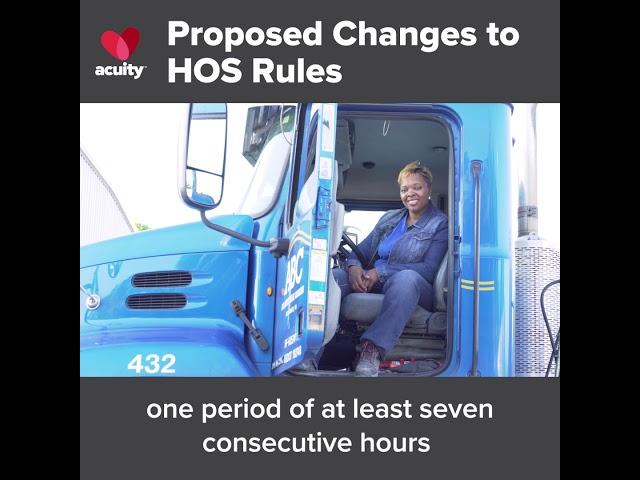 Motor Carrier Hours of Service Rule Change