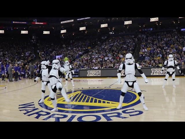 BOOGIE STORM at the NBA Warriors vs. Suns STAR WARS NIGHT