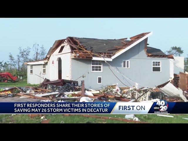 Decatur first responders recall pulling people from storm debris