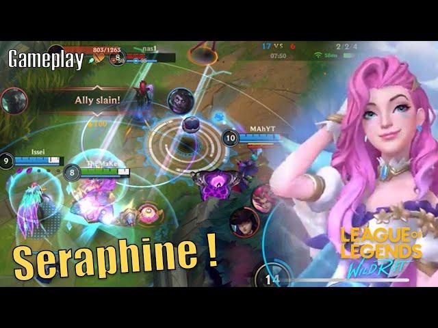 Wild Rift  Seraphine & Xayah vs Zyra & Caitlyn Dragon Lane (MVP) Support !!