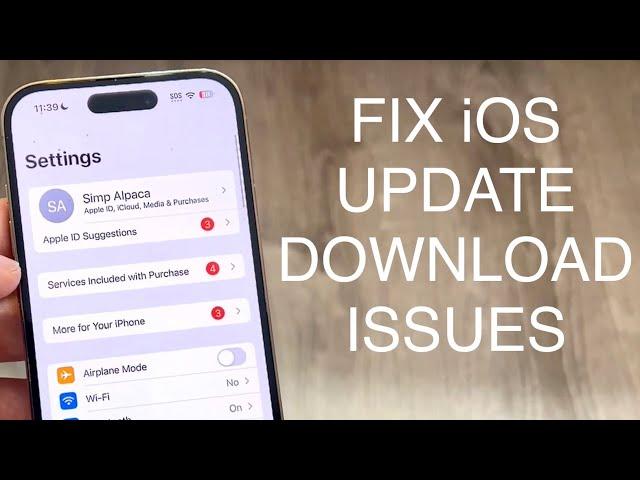 How To FIX An Error Occurred Downloading An iOS Update!