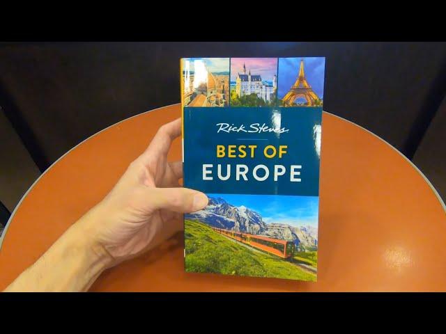 RICK STEVES BEST OF EUROPE TRAVEL GUIDE BOOK CLOSE UP AND INSIDE LOOK