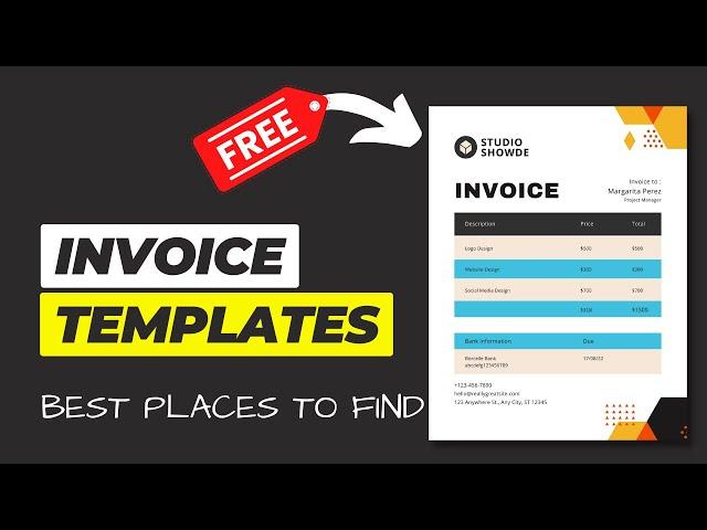 5 Best Places to Find Invoice Templates For Free | Where To Find Free Invoice Templates