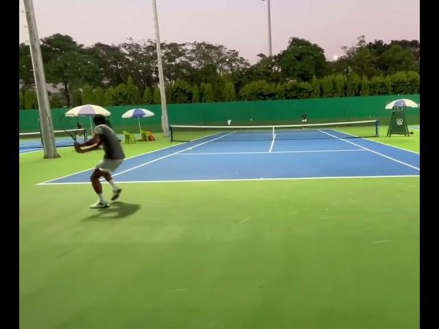 Practice point between Yuvan Nandal and Adhithya Ganesan