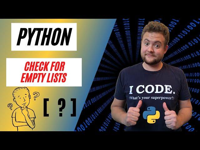 How To Check If A List Is Empty In Python