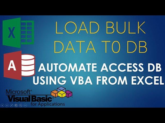 Load bulk data from excel to Access Database. Excel to Access Automation using VBA - 3