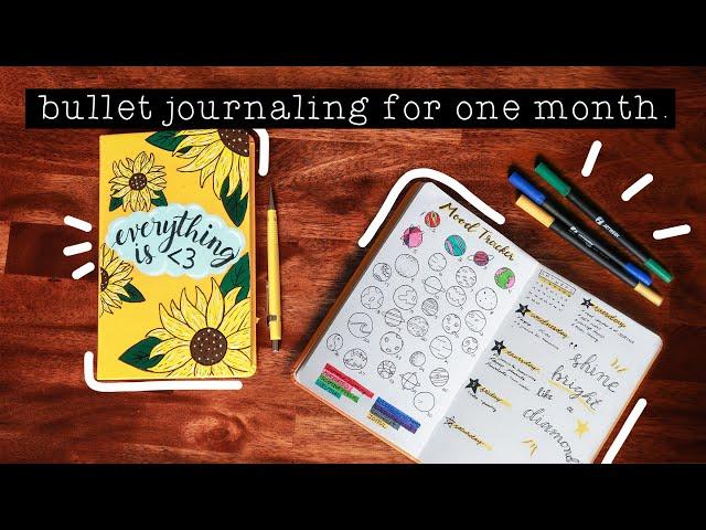 I tried bullet journaling for one month straight