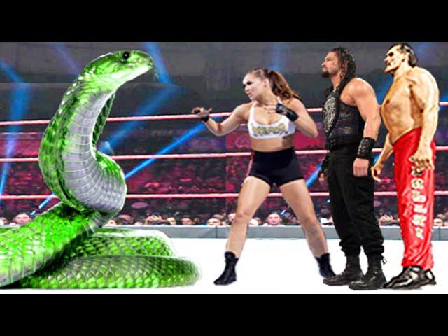 SNAKE vs Roman Reigns, Ronda Rousey & The Great Khali