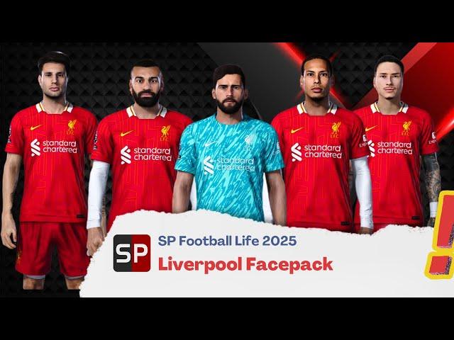 Liverpool Facepack 2024/25 - PES 2021 & SP Football Life 2025 ~ Liverpool vs Aston Villa