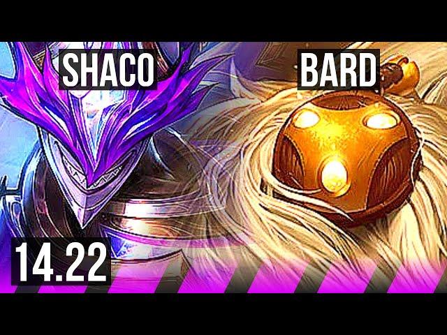 SHACO & Xayah vs BARD & Jhin (SUP) | KR Diamond | 14.22