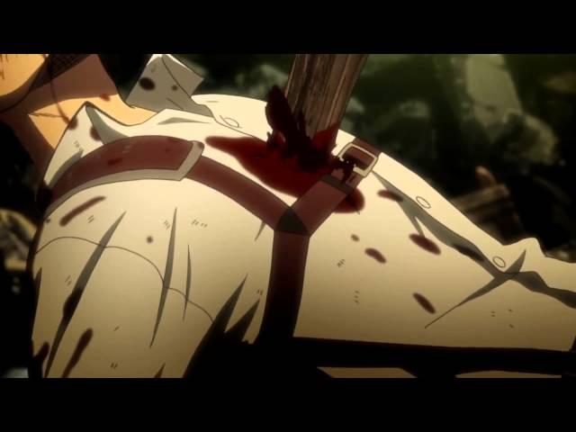 【進撃の巨人】Shingeki no Kyojin HD (EPISODE 24) - Eren Titan Transformation vs Annie Scene エレンの戦いの女性の巨人