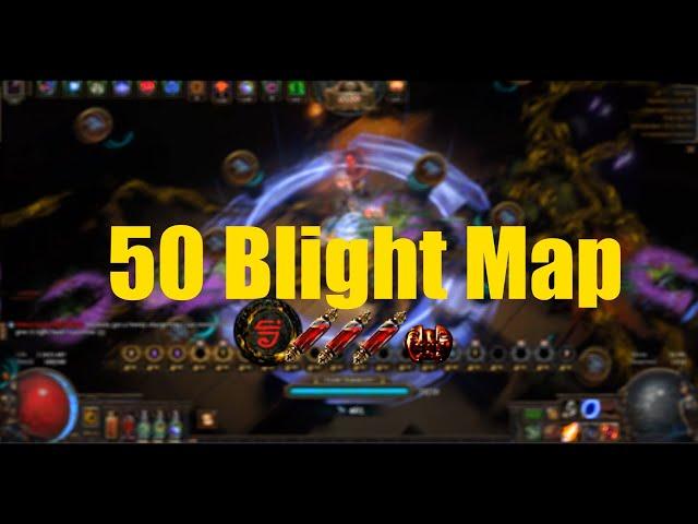 PoE Blight Farming 50 blight corrupted map