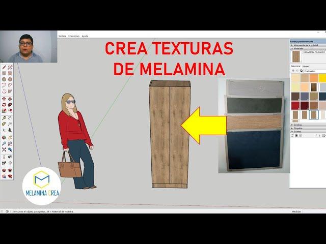 COMO CREAR TEXTURAS DE MELAMINA EN SKETCHUP