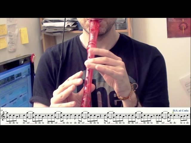 Burn Ellie Goulding - Recorder (flute) - @carlosrpmusica Carlos Rodríguez Parrón