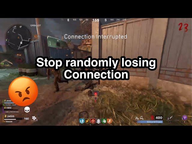 HOW TO STOP RANDOMLY LOSING CONNECTION TO GAME ON BLACK OPS COLD WAR !!! | Venom