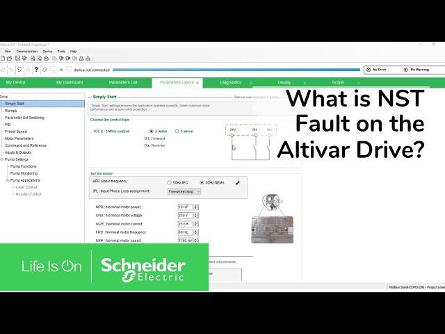 What Does NST Mean on Altivar Drives? | Schneider Electric Support