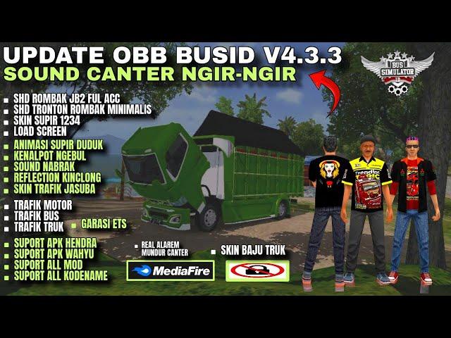 OBB BUSSID V4.3.3 SOUND CANTER NGIR-NGIR | ACC STROBO | KNALPOT NGEBUL