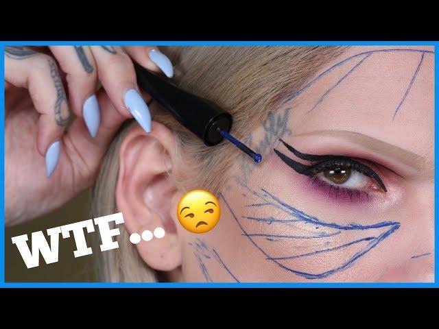 ROLLER WHEEL EYELINER… TRYING WEIRD MAKEUP | Jeffree Star