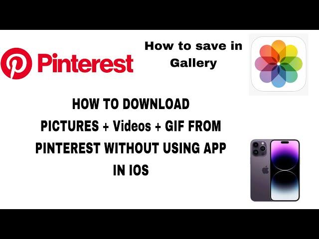 How to download Pinterest video+Photo+GIF on your iPhone part2 #pinterest #pinterestinspired #iphone