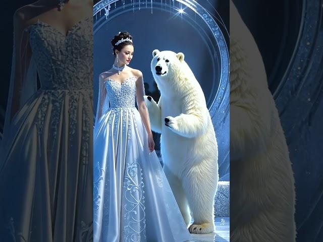 women and polar bears fashion show #shorts #fashion #cute #ai #cosplay #4k #foryou #shortvideo