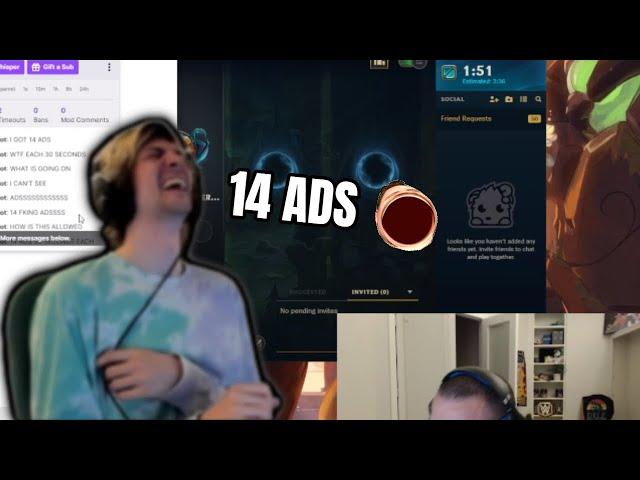 xqc reacts to 2022 twitch without adblock