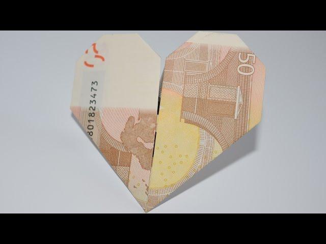 Euro Origami: Heart | 50 Euro | Easy tutorials and how to's for everyone #Urbanskills