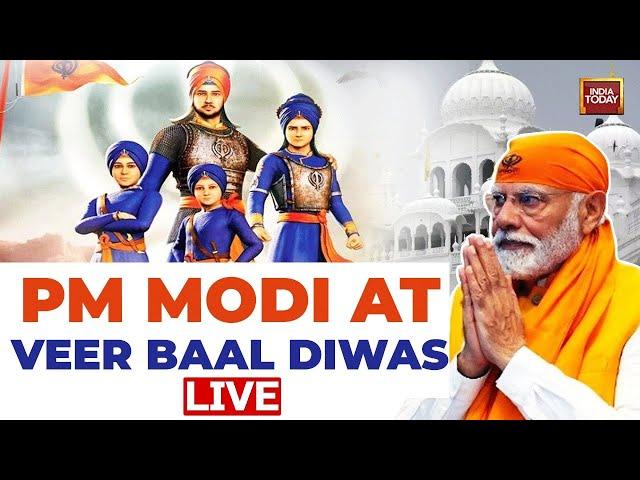 PM Modi Live: PM Modi Participates In Veer Baal Diwas | Bharat Mandapam | India Today Live