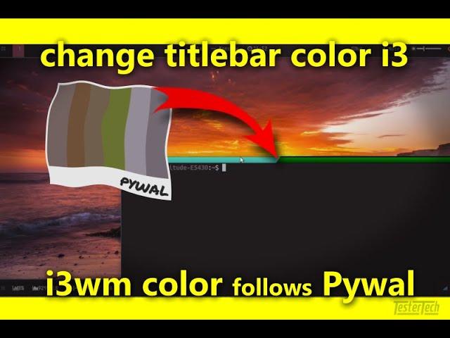 Change the i3wm titlebar color from Pywal and xrdb .Xresources