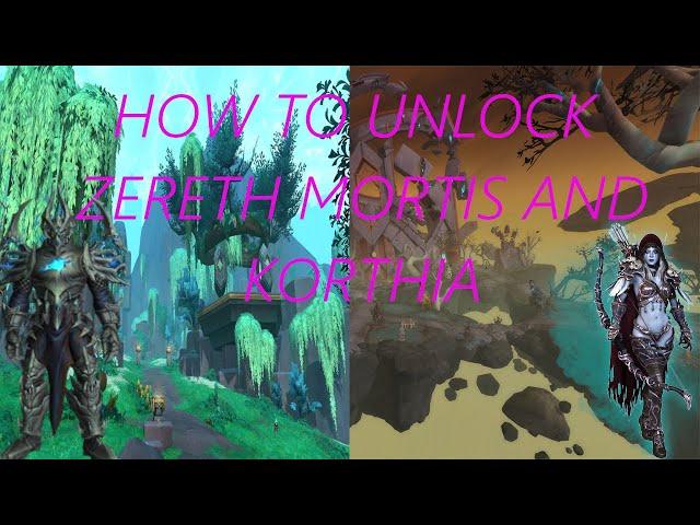 How to unlock Zereth mortis and korthia WOW [GUIDE]