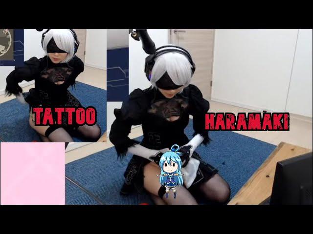 Kson Nos enseña su "TATTOO" y nos dice que es lo que lleva debajo [COSPLAY 2B]