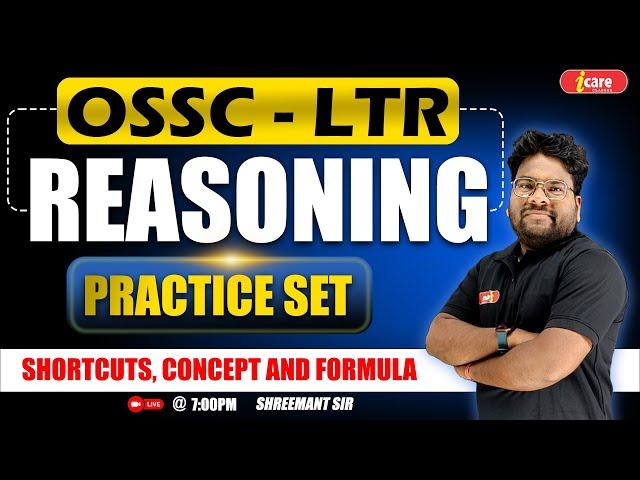 OSSC LTR Reasoning | 2 Hours Live Class Reasoning 1 Shot Mastery || Crack OSSC Exam #ltr #ltr2025