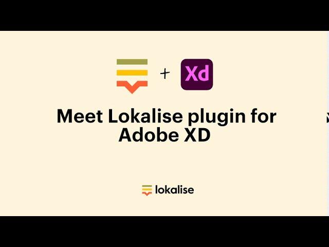 Lokalise plugin for Adobe XD