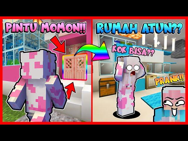 PRANK PINTU PORTAL !! MOMON BINGUNG MENCARI PINTU MASUK RUMAH !! Feat @sapipurba Minecraft