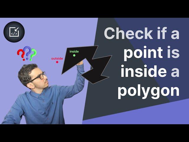 Checking if a point is inside a polygon is RIDICULOUSLY simple (Ray casting algorithm) - Inside code