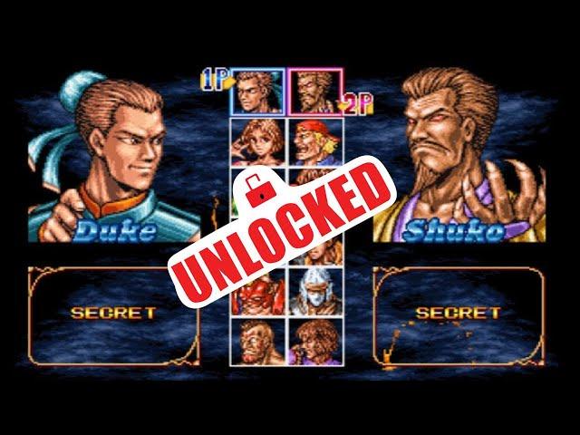 Double dragon neogeo unlock Duke and Shuko [1080p 60fps]