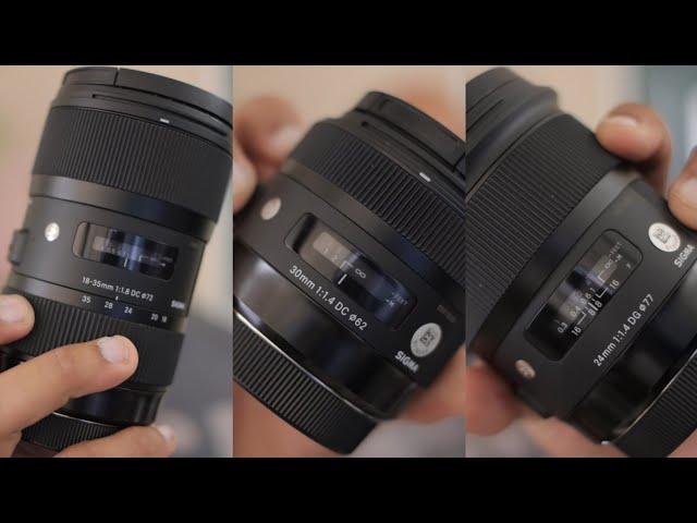 Sigma Lenses Compared on Canon M6 mark ii vs Sony ZV-E10: 24mm f1.4 vs 30mm f1.4 vs 18-35mm f1.8