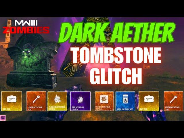 *NEW* SOLO DARK AETHER TOMBSTONE GLITCH (UNLOCK SCHEMATICS AND KEEP TOMBSTONE) MW3 ZOMBIES GLITCH