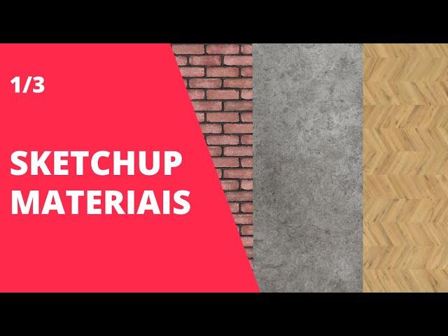 USANDO MATERIAIS | TEXTURAS NO SKETCHUP 2019 #01/03 | CtrlArq