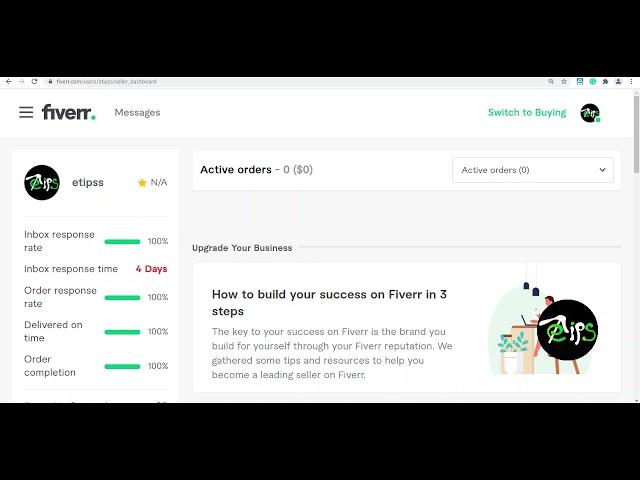 Not showing dashboard in fiverr site fixed!