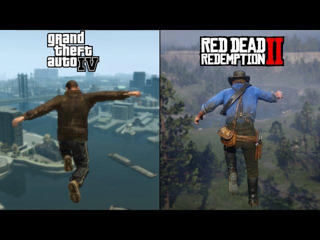 GTA 4 vs RDR 2 - Physics & Details Comparison